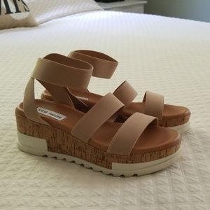 Steve Madden Bandi Birkley Blush Sandals